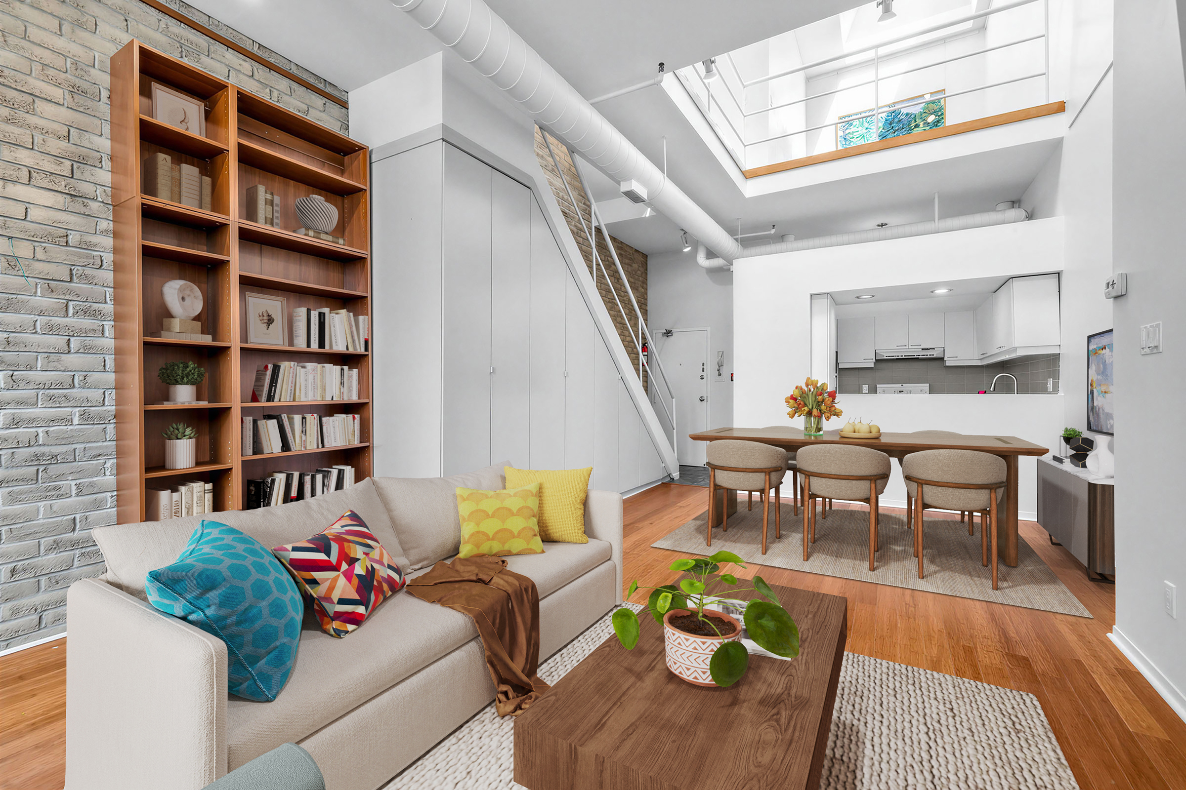 Flexible multi-level layout with architectural volume and character